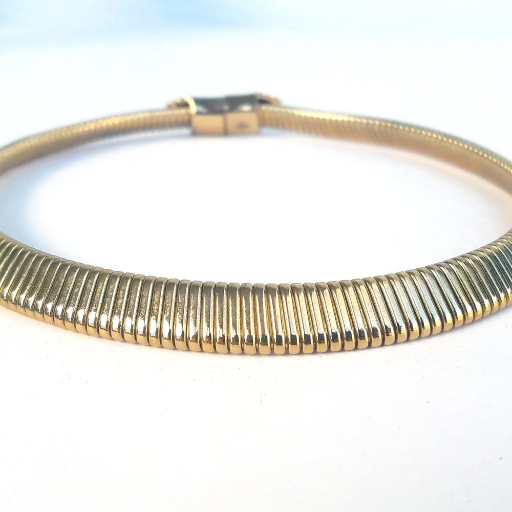 Gold Collar Necklace/ Women's Gold Fashion Necklace/ Gold Magnetic Necklace